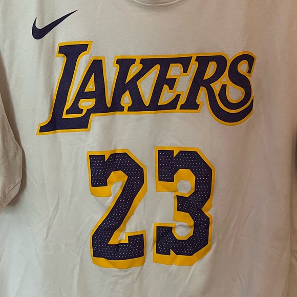 Nike Los Angeles Lakers NBA T Shirt Jersey Size L - Picture 2 of 4